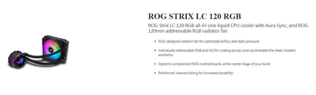 Asus ROG STRIX LC 120 RGB فروشگاه اینترنتی گوگل کالا Google Kala.com