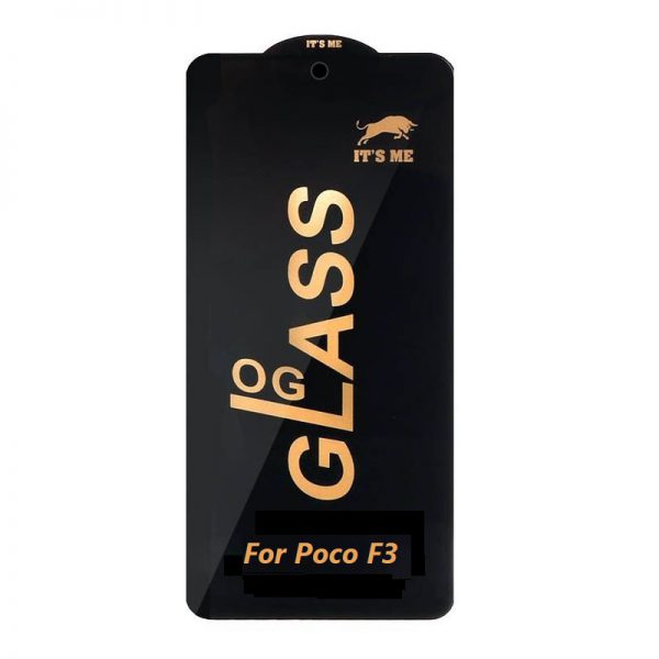 گلس فول صفحه نمایش پوکوPoco F3 OG Black 9D Glass فروشگاه اینترنتی گوگل کالا