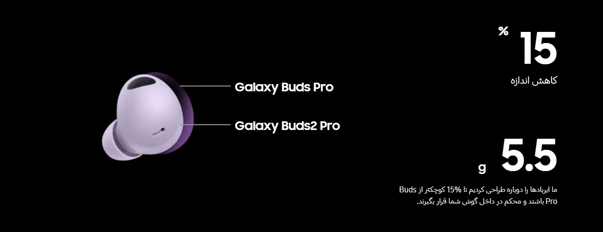هدفون بی سیم سامسونگ Samsung Galaxy Buds2 Pro True Wireless فروشگاه اینترنتی گوگل کالا