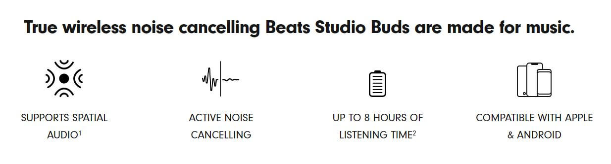 هندزفری بی سیم بیتس استدیو بادز Beats Studio Buds TWS Earphones فروشگاه اینترنتی گوگل کالا
