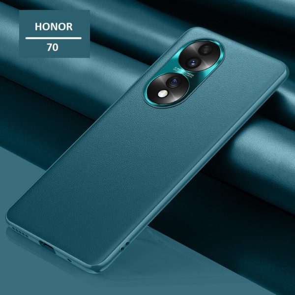 گارد چرمی گوشی آنر 70 Honor 70 5G Premium Leather Case فروشگاه اینترنتی گوگل کالا رنگ سبز آبی
