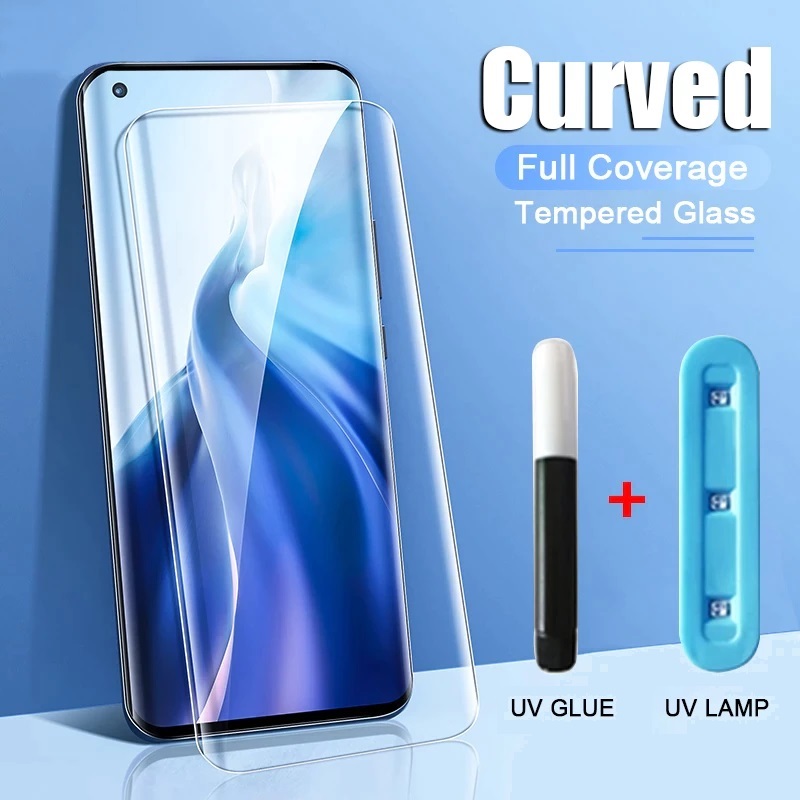 گلس شیشه ای خمیده Xiaomi Mi 11 Ultra UV Tempered Glass