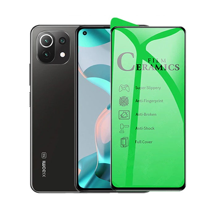 گلس سرامیکی شفاف شیایومی Xiaomi Mi 11 Lite Clear Ceramic Glass 9D