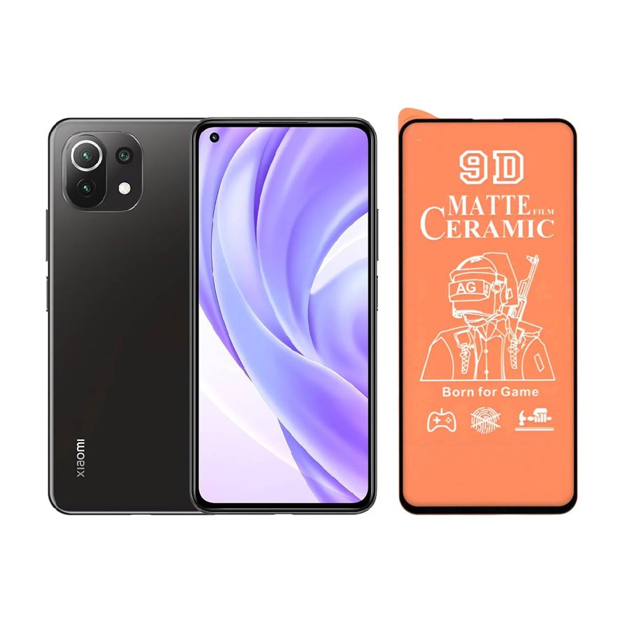 گلس سرامیکی مات شیایومی Xiaomi Mi 11 Lite Matte Ceramic Glass 9D