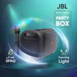 اسپیکر بلوتوثی قابل حمل جی بی ال JBL Partybox on the go فروشگاه اینترنتی گوگل کالا رنگ مشکی