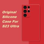 گارد سیلیکونی اورجینال Galaxy S23 Ultra Silicon Case فروشگاه اینترنتی گوگل کالا رنگ قرمز
