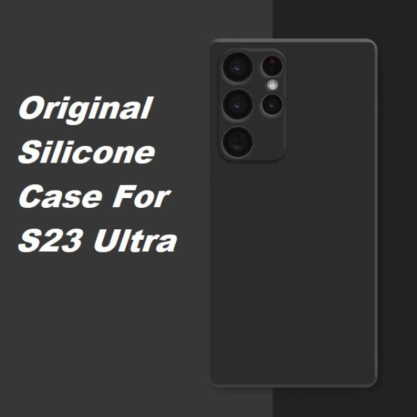 گارد سیلیکونی اورجینال Galaxy S23 Ultra Silicon Case فروشگاه اینترنتی گوگل کالا رنگ مشکی