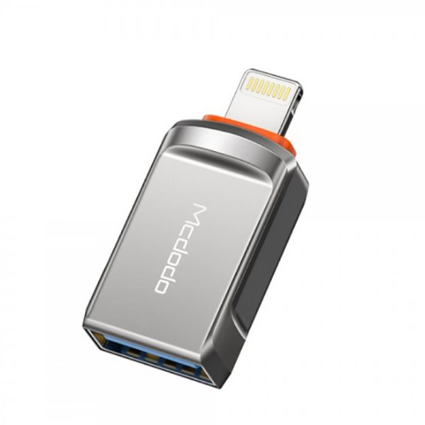 تبدیل OTG مک دودو Mcdodo OT-8600 USB 3.0 to Lightning Convertor فروشگاه اینترنتی گوگل کالا رنگ طوسی
