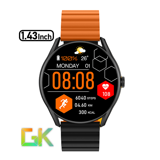ساعت هوشمند مکالمه دار Glorimi M1 Pro Smart Calling Watch فروشگاه اینترنتی گوگل کالا رنگ مشکی- نارنجی