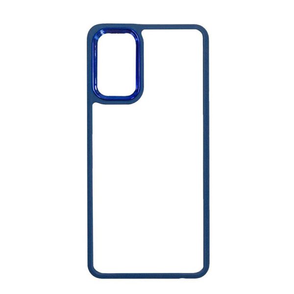 گارد دور سیلیکونی پشت شفاف برلیا Galaxy S20 FE Clear Metal Case فروشگاه اینترنتی گوگل کالا رنگ آبی