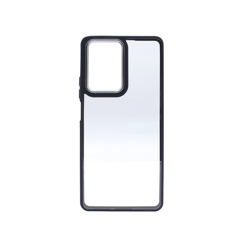 گارد دور سیلیکونی پشت شفاف برلیا Xiaomi Note 12 Pro 5G Clear Metal Case
