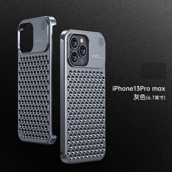 گارد فلزی آیفون iPhone 13 Pro Max Anti-Drop Aluminum Alloy Case فروشگاه اینترنتی گوگل کالا رنگ خاکستری