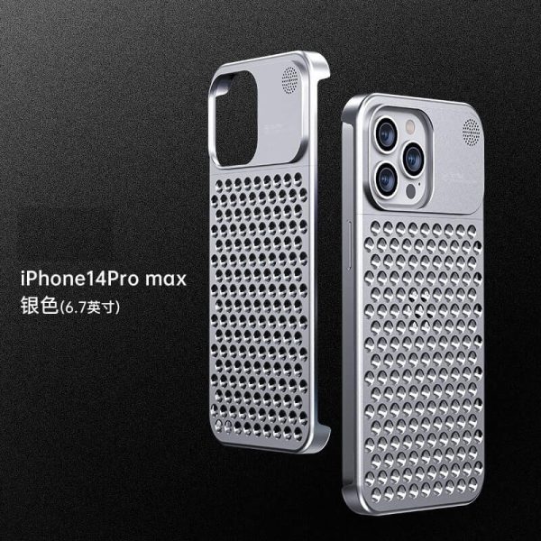 گارد فلزی آیفون iPhone 14 Pro Max Anti-Drop Aluminum Alloy Case فروشگاه اینترنتی گوگل کالا رنگ نقره ای