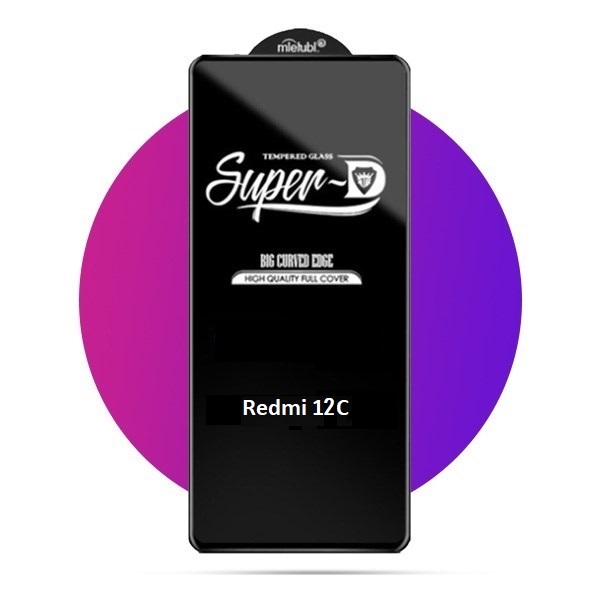 گلس فول صفحه نمایش شیایومی Xiaomi Redmi 12C Super-D Full Glass