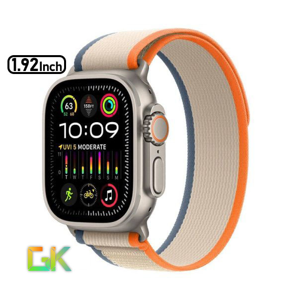 ساعت اپل Apple Watch Ultra 2 Titanium Case فروشگاه اینترنتی گوگل کالا رنگ نارنجی-بژ با بند trail loop