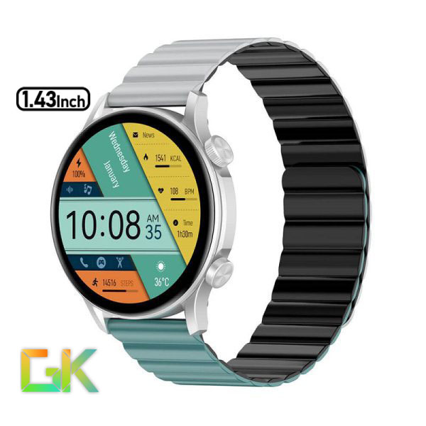 ساعت هوشمند کیسلکت Kieslect Calling Watch KR Pro LTD فروشگاه اینترنتی گوگل کالا رنگ سبز- خاکستری