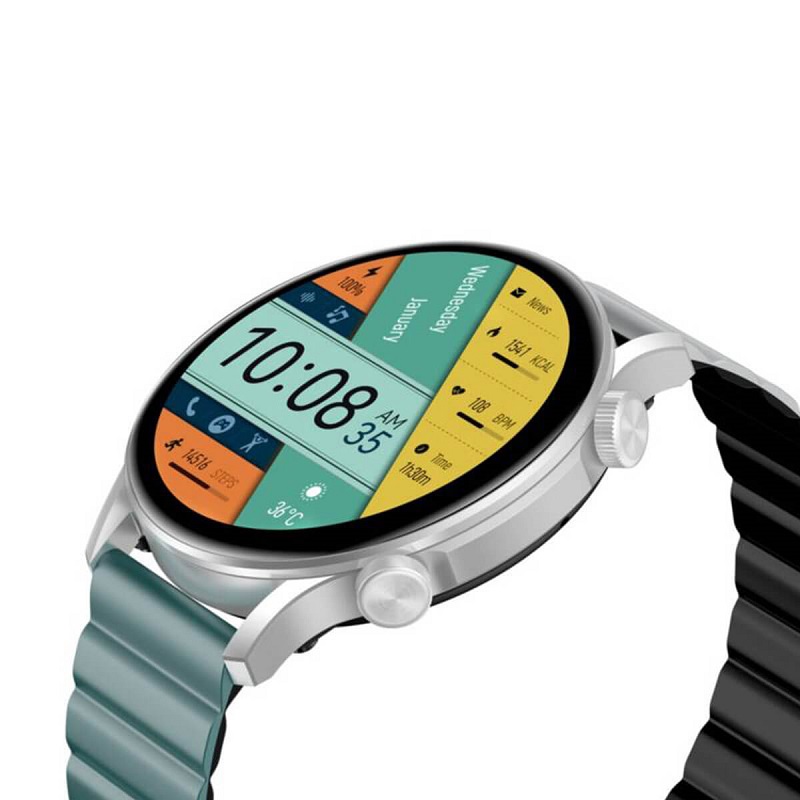 ساعت هوشمند کیسلکت Kieslect Calling Watch KR Pro Ltd فروشگاه اینترنتی گوگل کالا رنگ خاکستری- سبز