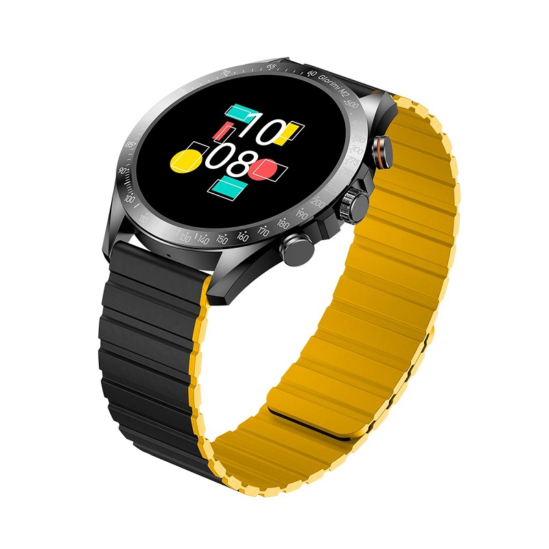 ساعت هوشمند گلوریمی Glorimi M2 Smart Calling Watch فروشگاه اینترنتی گوگل کالا رنگ مشکی-زرد