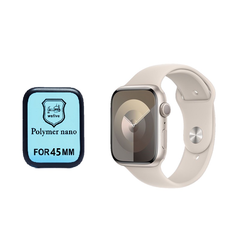 گلس پلیمرنانو اپل واچ 9 Apple Watch 9 45mm Nano Polymer Glass
