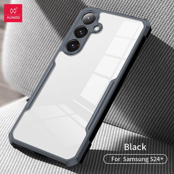گارد هیبریدی سامسونگ Samsung Galaxy S24+ XUNDD Hybrid Case فروشگاه اینترنتی کالا رنگ مشکی