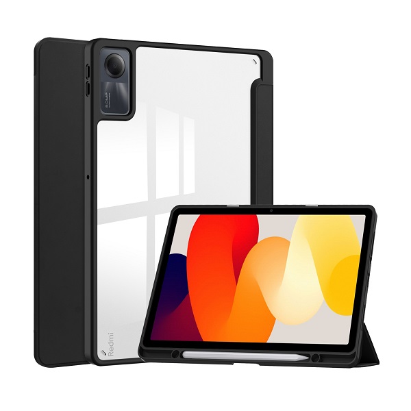 کاور دور سیلیکون چرمی تبلت Xiaomi Redmi Pad SE Transparent Cover