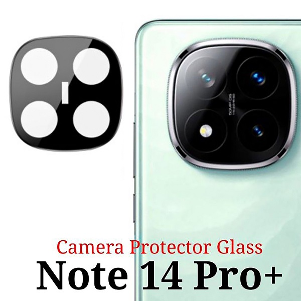 گلس لنز شیشه‌ای فول شیائومی Xiaomi Note 14 Pro+ 3D Lens Glass
