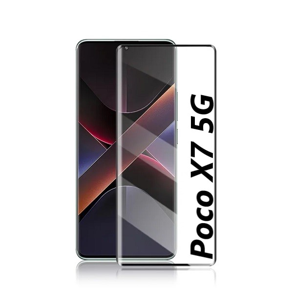گلس فول چسب گوشی پوکو Poco X7 5G Full Glue Glass