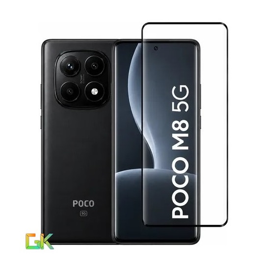 گلس فول چسب پوکو Poco M8 Full Glue Premium Glass